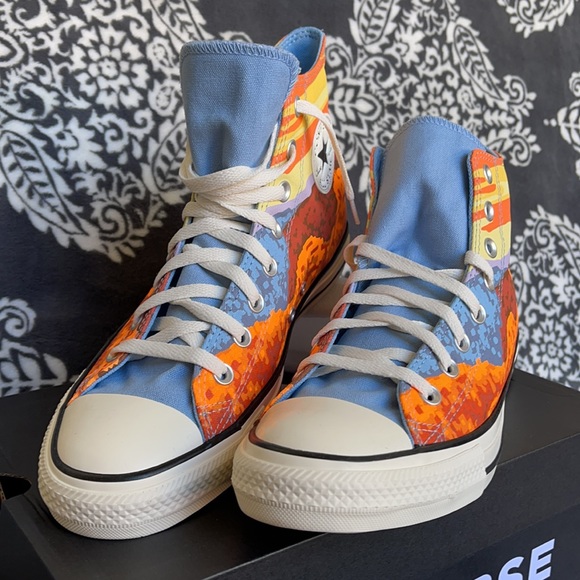 Converse Chuck Taylor All Star Hi Magma Orange/Sea MEN`S - Picture 6 of 16